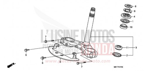 TIGE DE DIRECTION XL1000V7 de 2007